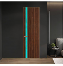 18 VE-V натуральный шпон Albero 1294M профиль Шампань вставка Мята лак ProfilDoors Orange