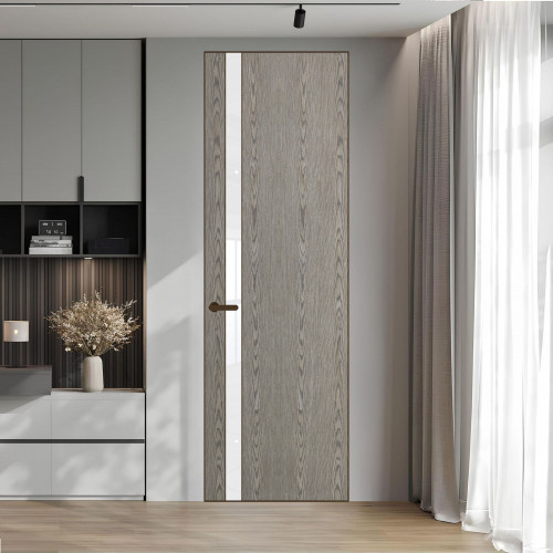 18 VE-V натуральный шпон Bianche Notti 08S профиль Деорэ вставка Лак классик ProfilDoors Orange