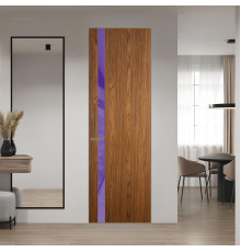18 VE-V натуральный шпон Espresso 35M профиль Шампань вставка Лаванда лак ProfilDoors Orange