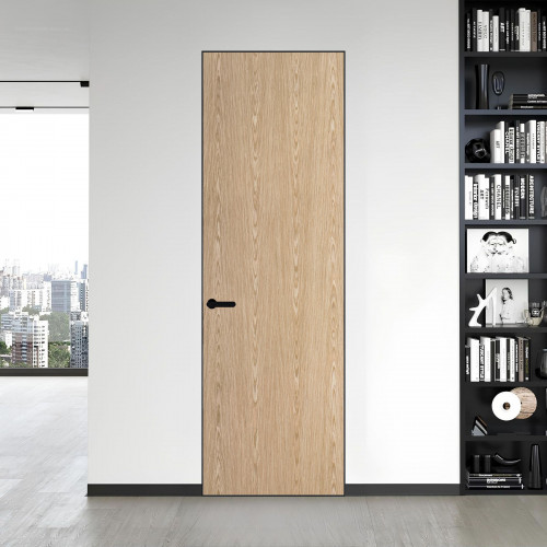 1 VE-V натуральный шпон Duna 500C профиль Черный матовый ProfilDoors Orange