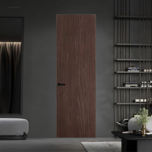 1 VE-V натуральный шпон Espresso 1386M профиль Черный муар ProfilDoors Orange