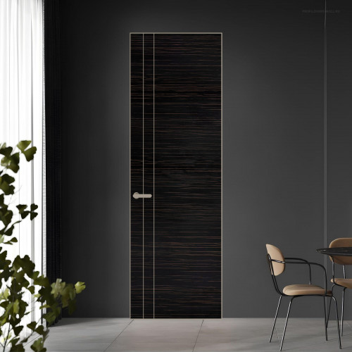 12 VE-H натуральный шпон Espresso 1042S профиль Никель матовый ProfilDoors Orange
