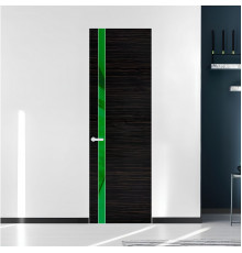 18 VE-H натуральный шпон Espresso 1042S профиль Вайт вставка Светло-желтый лак ProfilDoors Orange