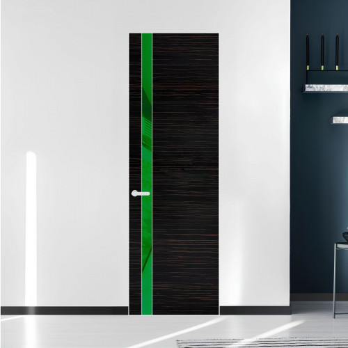 18 VE-H натуральный шпон Espresso 1042S профиль Вайт вставка Светло-желтый лак ProfilDoors Orange