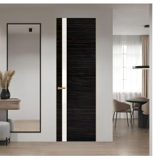 18 VE-H натуральный шпон Espresso 1042S профиль Золото вставка Лак классик ProfilDoors Orange