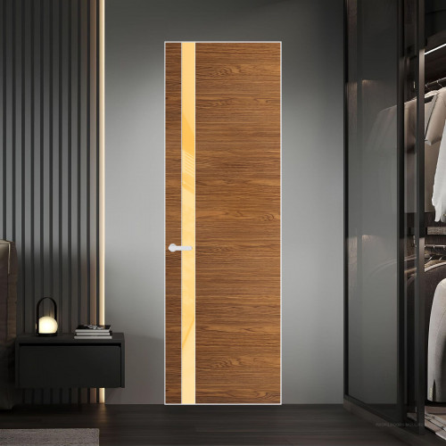 18 VE-H натуральный шпон Espresso 35M профиль Вайт вставка Кремовый лак ProfilDoors Orange