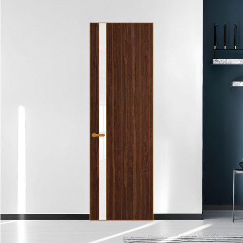 18 VE-V натуральный шпон Albero 1294M профиль Бронза вставка Лак классик ProfilDoors Orange