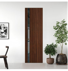 18 VE-V натуральный шпон Albero 1294M профиль Деорэ вставка Зеркало Grey ProfilDoors Orange