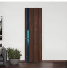 18 VE-V натуральный шпон Albero 1398S профиль Серая ночь вставка Зеркало Blue ProfilDoors Orange