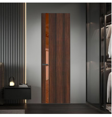 18 VE-V натуральный шпон Albero 1398S профиль Серая ночь вставка Зеркало Bronza ProfilDoors Orange