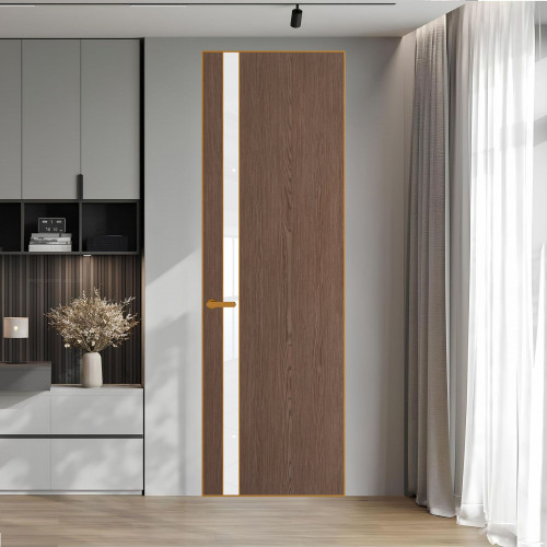 18 VE-V натуральный шпон Bianche Notti 822M профиль Бронза вставка Лак классик ProfilDoors Orange
