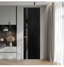 18 VE-V натуральный шпон Espresso 1042S профиль Серебро вставка Графит лак ProfilDoors Orange