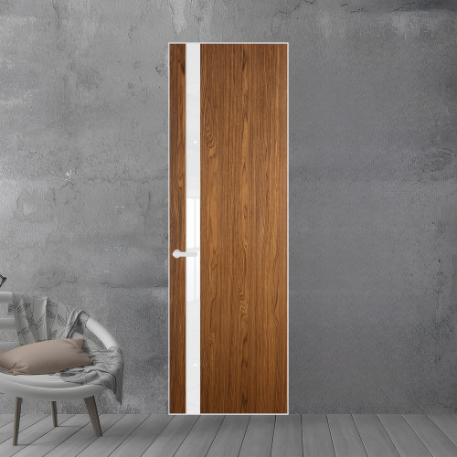 18 VE-V натуральный шпон Espresso 35M профиль Вайт вставка Лак классик ProfilDoors Orange