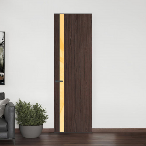 18 VE-V натуральный шпон Espresso 360M профиль Серая ночь вставка Кремовый лак ProfilDoors Orange