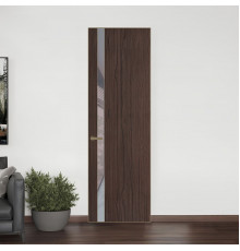 18 VE-V натуральный шпон Espresso 360M профиль Шампань вставка Холодный серый лак ProfilDoors Orange