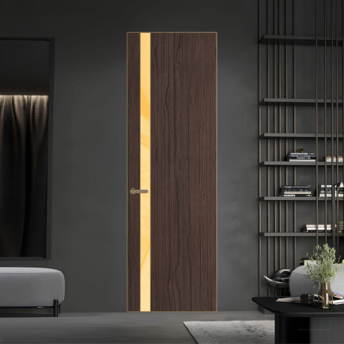 18 VE-V натуральный шпон Espresso 360M профиль Шампань вставка Кремовый лак ProfilDoors Orange