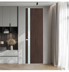 18 VE-V натуральный шпон Espresso 360M профиль Вайт вставка Белый лак ProfilDoors Orange