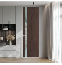 18 VE-V натуральный шпон Espresso 360M профиль Вайт вставка Теплый серый лак ProfilDoors Orange