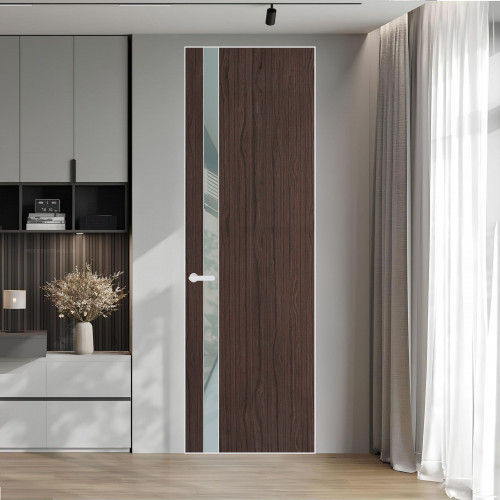 18 VE-V натуральный шпон Espresso 360M профиль Вайт вставка Теплый серый лак ProfilDoors Orange