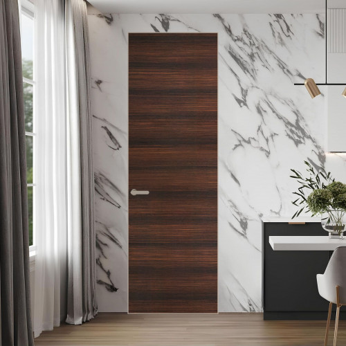 1 VE-H натуральный шпон Albero 1398S профиль Никель матовый ProfilDoors Orange