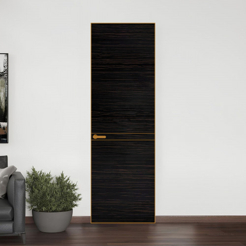 11 VE-H натуральный шпон Espresso 1042S профиль Бронза ProfilDoors Orange