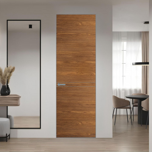 11 VE-H натуральный шпон Espresso 35M профиль Серебро ProfilDoors Orange