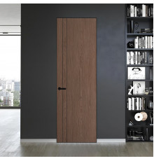 12 VE-V натуральный шпон Bianche Notti 822M профиль Черный муар ProfilDoors Orange