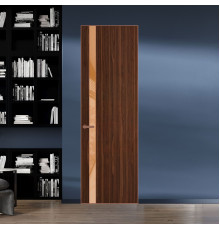 18 VE-V натуральный шпон Albero 1294M профиль Медь вставка Светло-коричневый лак ProfilDoors Orange