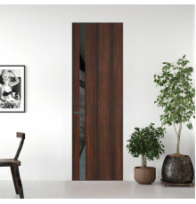 18 VE-V натуральный шпон Albero 1398S профиль Серая ночь вставка Графит лак ProfilDoors Orange