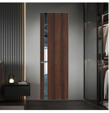 18 VE-V натуральный шпон Albero 1398S профиль Серебро вставка Зеркало ProfilDoors Orange