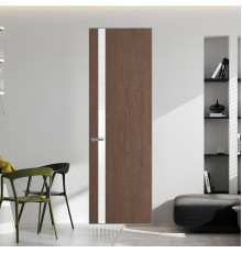 18 VE-V натуральный шпон Bianche Notti 822M профиль Серебро вставка Лак классик ProfilDoors Orange