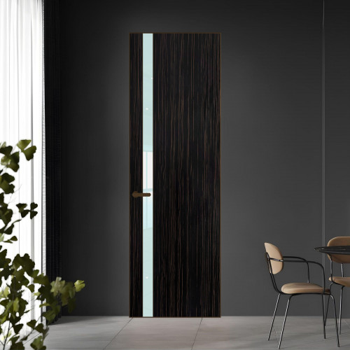 18 VE-V натуральный шпон Espresso 1042S профиль Деорэ вставка Белый лак ProfilDoors Orange