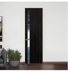 18 VE-V натуральный шпон Espresso 1042S профиль Золото вставка Зеркало ProfilDoors Orange