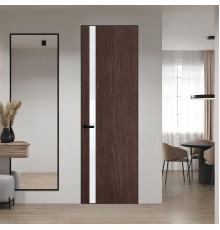 18 VE-V натуральный шпон Espresso 1386M профиль Черный матовый вставка Лак классик ProfilDoors Orange