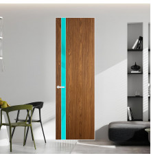18 VE-V натуральный шпон Espresso 35M профиль Вайт вставка Мята лак ProfilDoors Orange