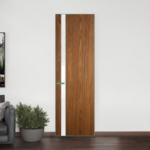 18 VE-V натуральный шпон Espresso 35M профиль Зеленый воск вставка Лак классик ProfilDoors Orange