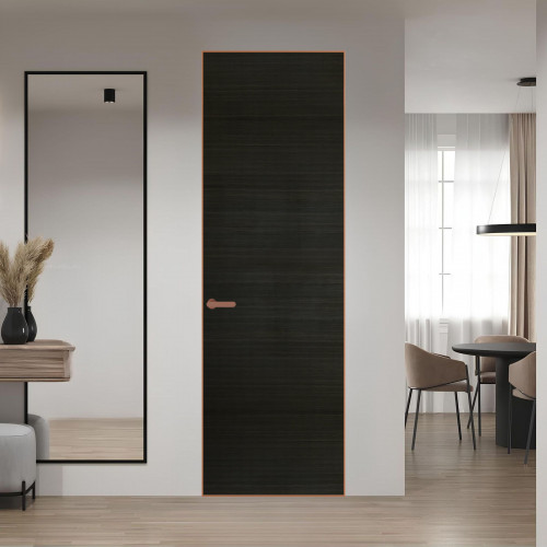 1 VE-H натуральный шпон Bianche Notti 069S профиль Медь ProfilDoors Orange