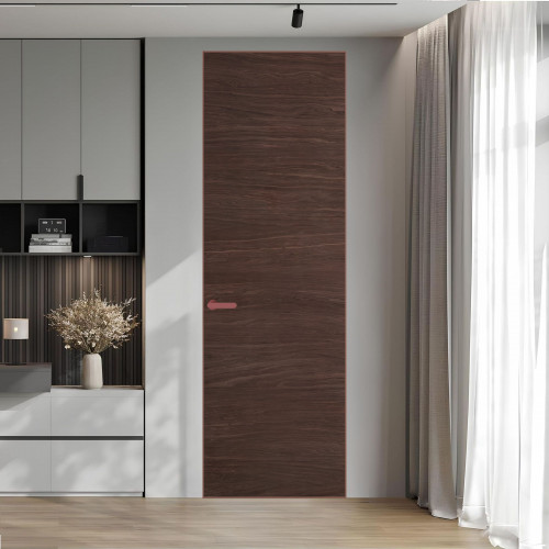 1 VE-H натуральный шпон Espresso 1386M профиль Красный антрацит ProfilDoors Orange