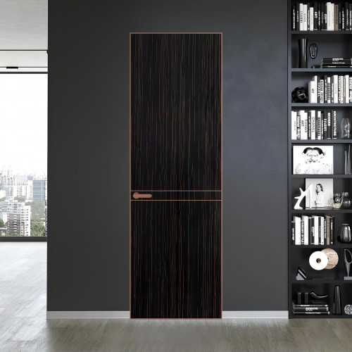 11 VE-V натуральный шпон Espresso 1042S профиль Медь ProfilDoors Orange
