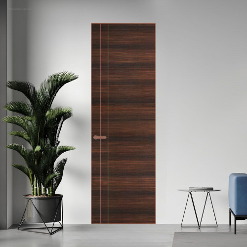 12 VE-H натуральный шпон Albero 1398S профиль Медь ProfilDoors Orange