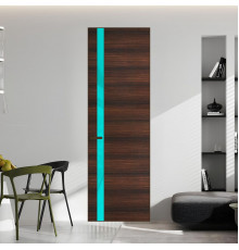 18 VE-H натуральный шпон Albero 1398S профиль Деорэ вставка Мята лак ProfilDoors Orange