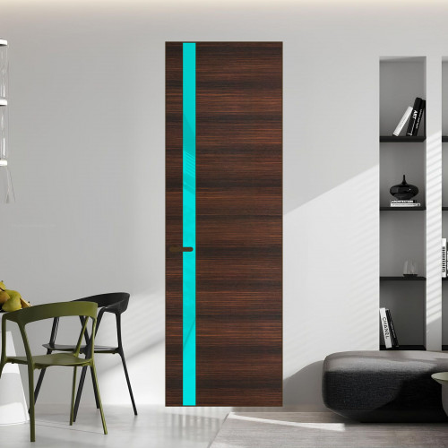 18 VE-H натуральный шпон Albero 1398S профиль Деорэ вставка Мята лак ProfilDoors Orange