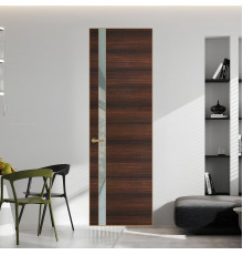 18 VE-H натуральный шпон Albero 1398S профиль Золото вставка Теплый серый лак ProfilDoors Orange