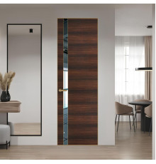 18 VE-H натуральный шпон Albero 1398S профиль Золото вставка Зеркало ProfilDoors Orange