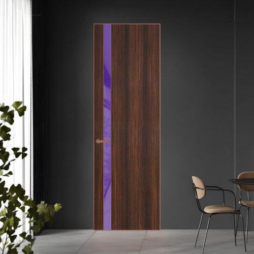 18 VE-V натуральный шпон Albero 1398S профиль Медь вставка Лаванда лак ProfilDoors Orange