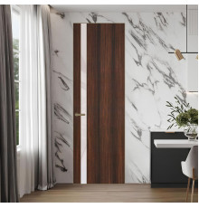 18 VE-V натуральный шпон Albero 1398S профиль Шампань вставка Светло-серый лак ProfilDoors Orange