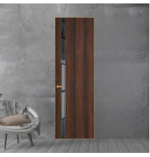 18 VE-V натуральный шпон Albero 1398S профиль Золото вставка Зеркало Grey ProfilDoors Orange