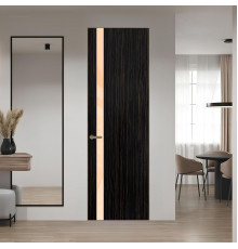 18 VE-V натуральный шпон Espresso 1042S профиль Шампань вставка Бежевый лак ProfilDoors Orange