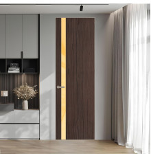 18 VE-V натуральный шпон Espresso 360M профиль Никель матовый вставка Кремовый лак ProfilDoors Orange