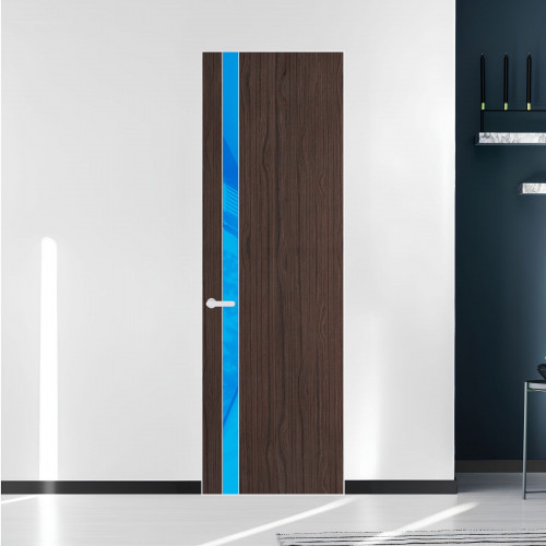 18 VE-V натуральный шпон Espresso 360M профиль Вайт вставка Голубой лак ProfilDoors Orange